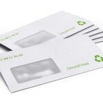 Enveloppes avec fenêtre à gauche, autocollantes