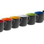 Échantillon de tasse convexe, noire