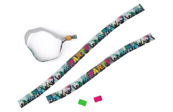 Bracelets d&rsquo;accès tissu, non imprimés et visuels standard