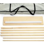 Totems en bois, structure avec impression