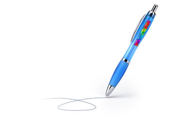 Stylos à bille colorés transparents avec impression photo