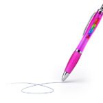 Stylos à bille colorés transparents avec impression photo