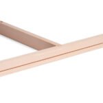 Bannière L en bois avec baguettes en bois, structure avec impression