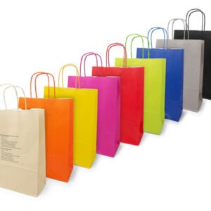 Échantillon de sac en papier coloré agréable à porter