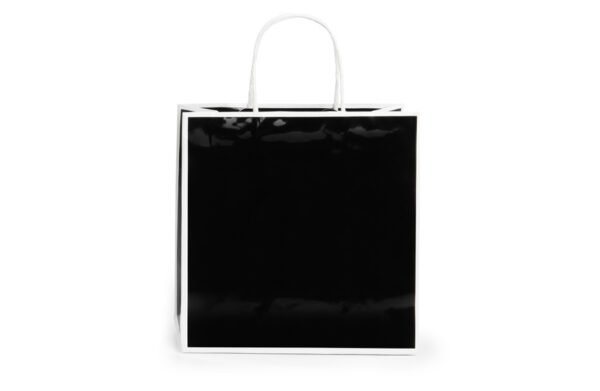 Échantillon de sac en papier pelliculé avec dorure à chaud