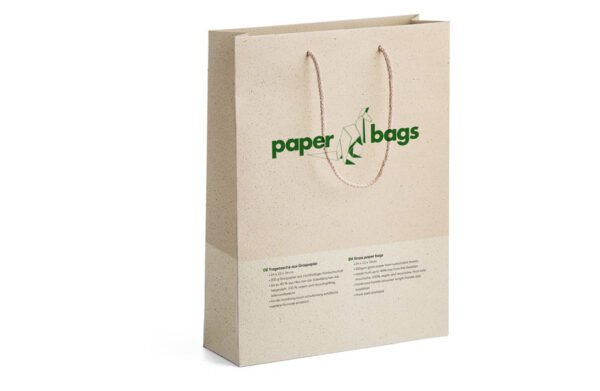 Échantillon de sac en papier d&rsquo;herbe