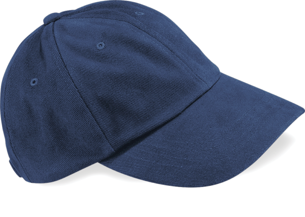 Casquette homme profil bas en coton brossé – 6 panneaux