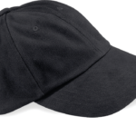 Casquette homme profil bas en coton brossé – 6 panneaux