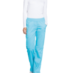 Pantalon cargo à taille moyenne à enfiler femme