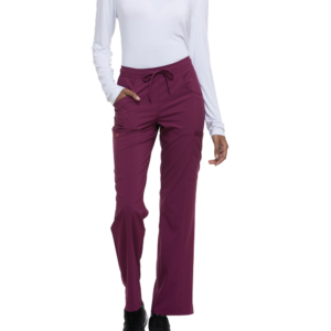 Pantalon à taille mi-haute avec cordon de serrage pour femme