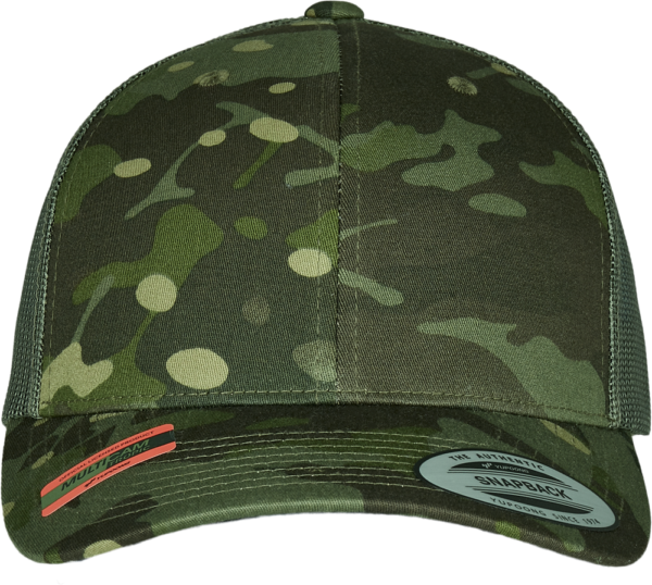 Casquette retro trucker multicam