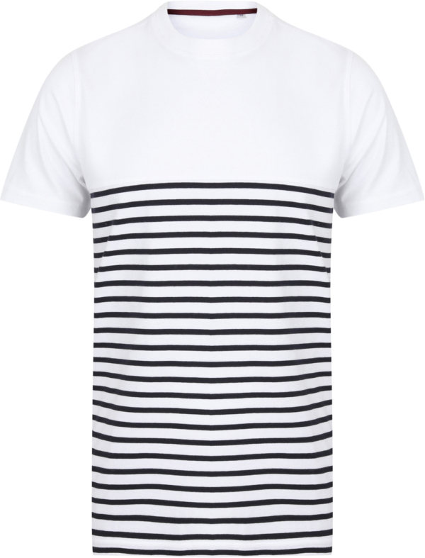 T-shirt breton à manches courtes