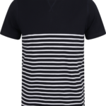 T-shirt breton à manches courtes
