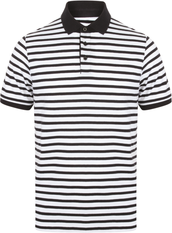 Polo jersey à rayures
