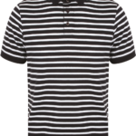 Polo jersey à rayures