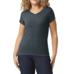 T-shirt femme col v Softstyle