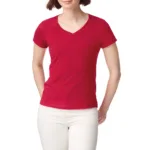 T-shirt femme col v Softstyle