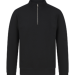 Sweat-shirt col zippé unisexe