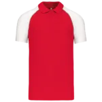 Polo baseball manches courtes
