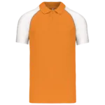 Polo baseball manches courtes
