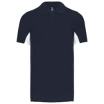 Polo piqué manches courtes bicolore homme