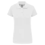 Polo piqué manches courtes femme