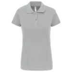Polo piqué manches courtes femme