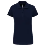 Polo piqué manches courtes femme