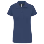 Polo piqué manches courtes femme