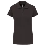 Polo piqué manches courtes femme