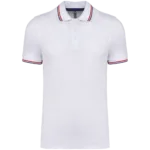 Polo maille piquée manches courtes homme