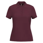 Polo piqué manches courtes femme