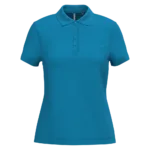 Polo piqué manches courtes femme