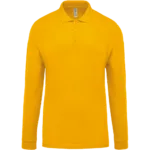 Polo piqué manches longues homme