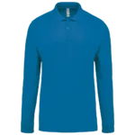 Polo piqué manches longues homme