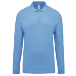 Polo piqué manches longues homme