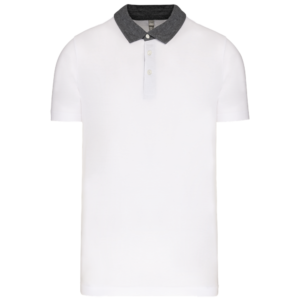 Polo jersey bicolore homme
