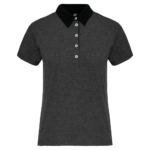 Polo jersey bicolore femme