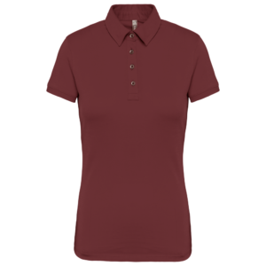 Polo jersey manches courtes femme