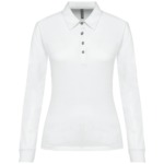 Polo jersey manches longues femme