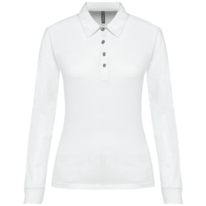 Polo jersey manches longues femme