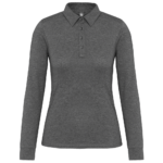 Polo jersey manches longues femme