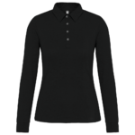 Polo jersey manches longues femme
