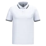 Polo homme manches courtes à liserés contrastés