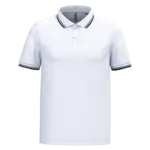 Polo homme manches courtes à liserés contrastés