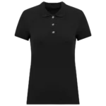 Polo piqué manches courtes femme