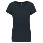 T-shirt col rond manches courtes femme