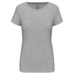 T-shirt col rond manches courtes femme