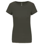 T-shirt col rond manches courtes femme
