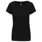 T-shirt col rond manches courtes femme